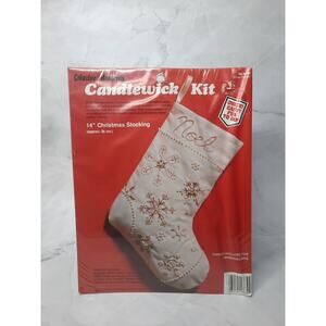 Paragon Creative Moments Candlewick Stocking Kit Snowflakes 8639 14 in